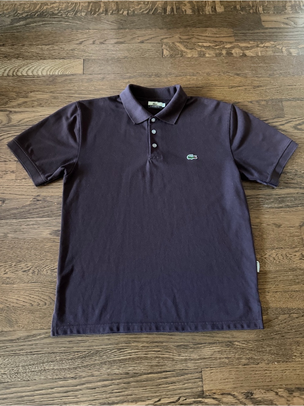 Lacoste Y2K Chocolate Brown Polo Shirt L